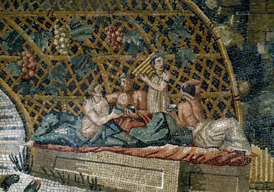Detalle del mosaico nilótico de Preneste (Palestrina) del santuario de la deidad de la Fortuna Primigenia, 80 a.C. de Roman