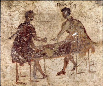Jugadores de dados (fresco) de Roman