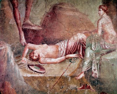 Ménade dormida borracha de Roman