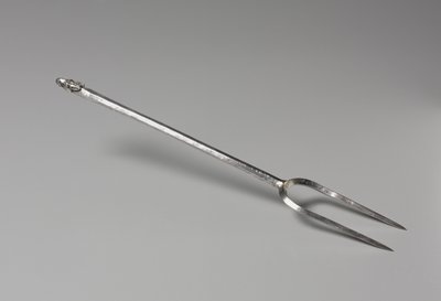 Tenedor con remate de cabeza de mula, 375-425 de Roman