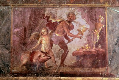 Fresco de la Villa de los Misterios, Pompeya de Roman
