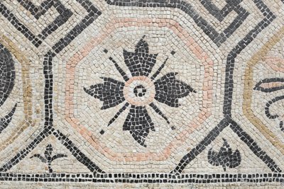 Motivo geométrico de la domus de Via san Rocchino, siglo II d.C. (mosaico) de Roman