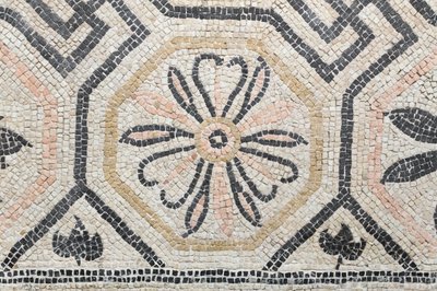 Motivo geométrico de la domus de Via san Rocchino, siglo II d.C. (mosaico) de Roman