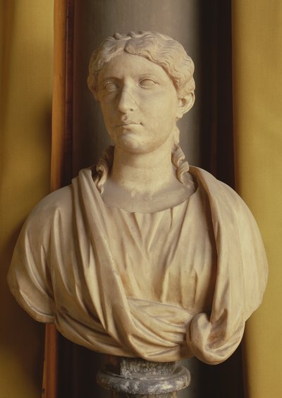 Cabeza de Agripina, la ex esposa de Germánico de Roman