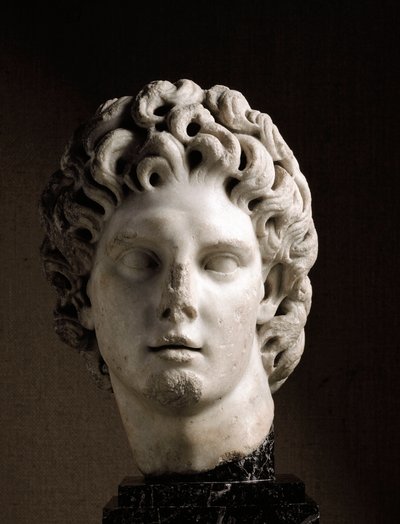 Cabeza de Alejandro Magno, siglo II a.C. de Roman