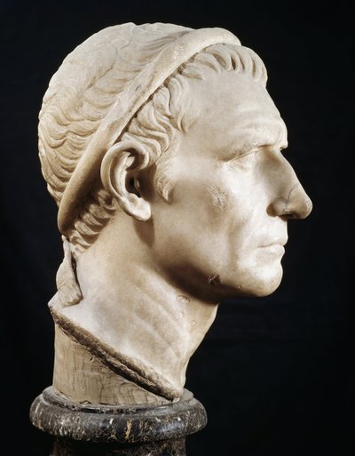 Cabeza de Antíoco III el Grande (Escultura de mármol) de Roman