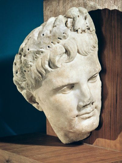 Cabeza del emperador Augusto (63-14 a.C.) 27-17 a.C. de Roman