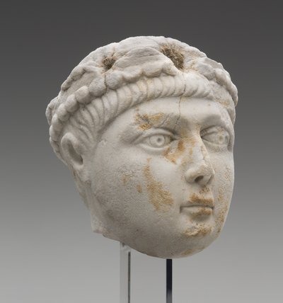 Cabeza del Emperador Honorio como niño, finales del siglo IV d.C. de Roman