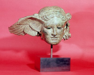 Cabeza de Hypnos, o Sueño, copia de un original helenístico, siglo I-II d.C. de Roman