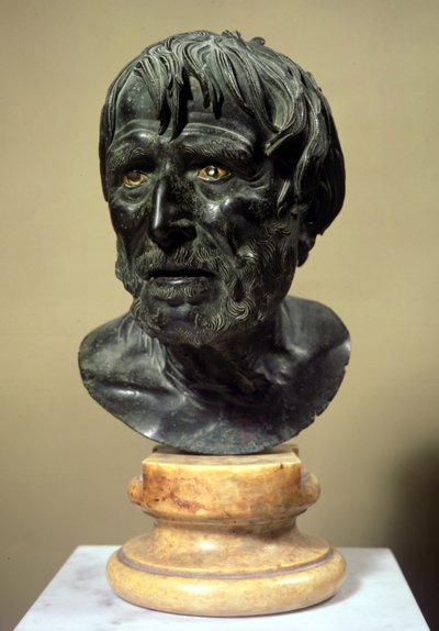 Cabeza de Séneca (c.4 a.C.-65 d.C.) de Roman