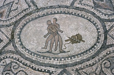 Hércules y Anteo, del suelo de 