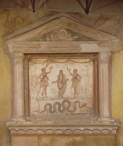 Santuario doméstico, de la Casa dei Vetti (Casa de los Vettii) de Roman