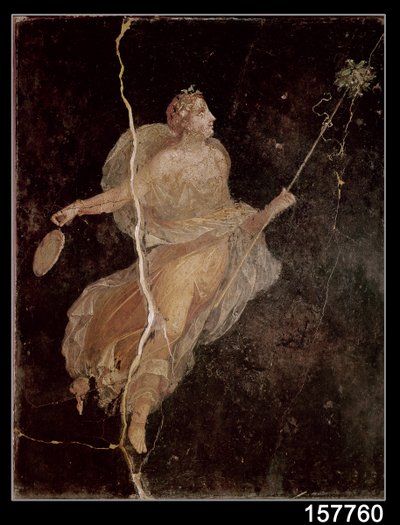 Ménade, de la Casa del Barco, Pompeya, siglo I a.C.-79 d.C. de Roman