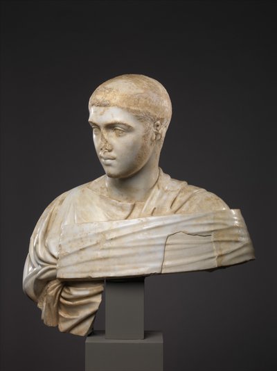 Busto de Mármol de Severo Alejandro, 230-235 D.C. de Roman