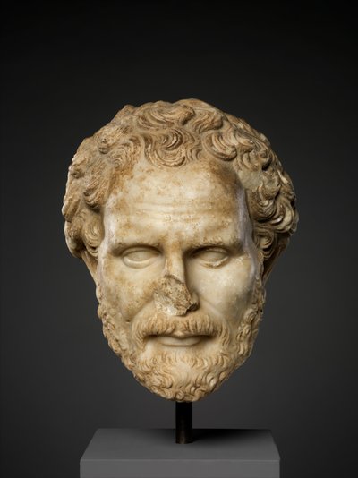Cabeza de mármol de Demóstenes de Roman