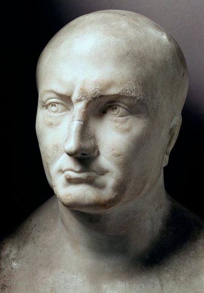 Cabeza de mármol de Publio Cornelio Escipión el Africano, estadista romano (235-183 a.C.) de Roman