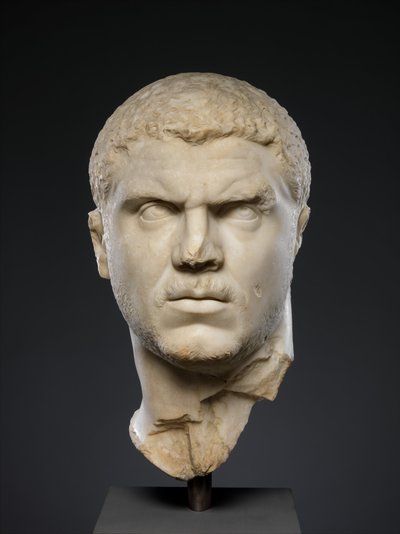 Retrato de mármol del emperador Caracalla de Roman