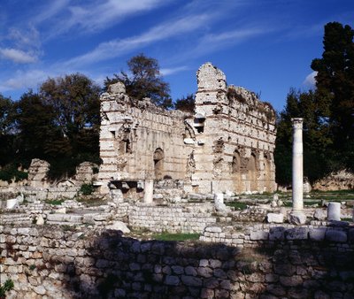 Alpes Marítimos: Restos de baños romanos del siglo III en las arenas de Niza Cimiez. de Roman