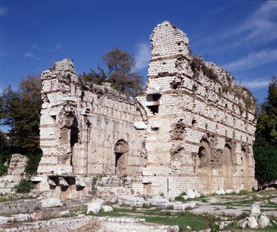 Alpes Marítimos: Restos de baños romanos del siglo III en las arenas de Niza Cimiez. de Roman