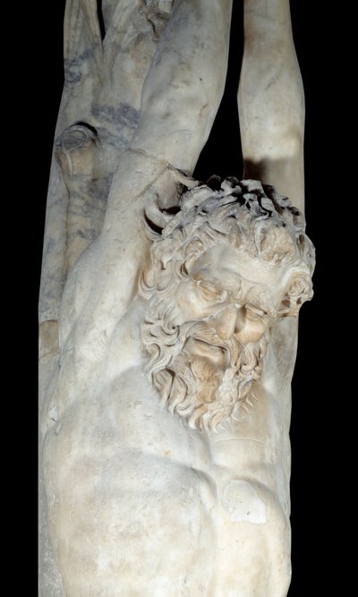 El tormento de Marsyas colgando de un tronco de pino (detalle) de Roman
