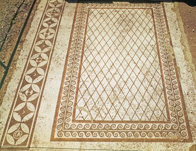 Piso de mosaico de la Casa de los Messii de Roman