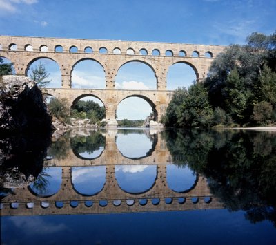 Pont du Gard. Acueducto romano del siglo I de Roman