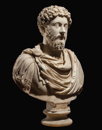 Busto retrato del Emperador Marco Aurelio, c.170-180 d.C. de Roman