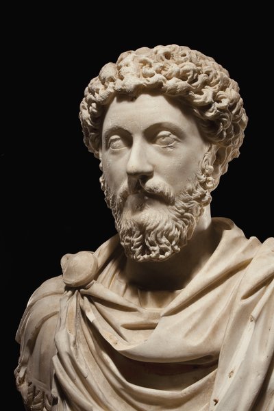 Busto Retrato del Emperador Marco Aurelio, c.170-180 d.C. de Roman
