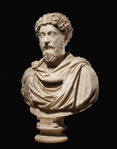 Busto retrato del Emperador Marco Aurelio, c.170-180 d.C. de Roman