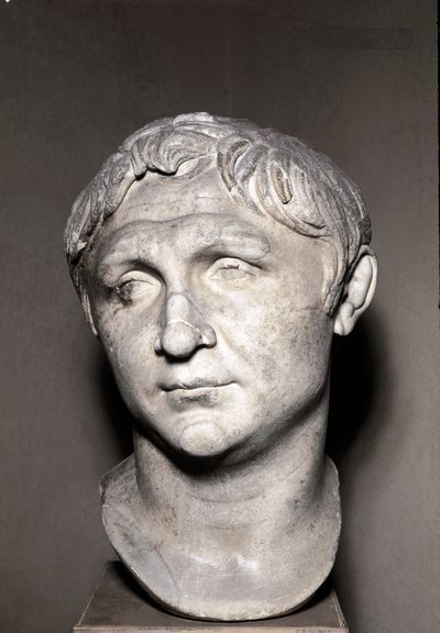 Retrato de Pompeyo el Grande (escultura de mármol) de Roman