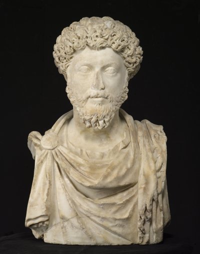 Retrato del Emperador Marco Aurelio, finales del siglo II de Roman