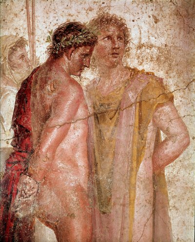 Pílades y Orestes (fresco) de Roman