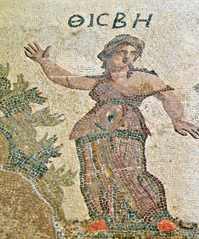 Píramo y Tisbe (detalle de Tisbe) de Roman