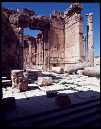 Restos del templo de Baco de Roman