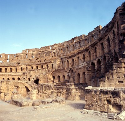 Coliseo romano de El-Djem, Túnez. de Roman