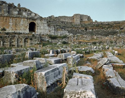 Arte romano, período helenístico: el teatro de Mileto. Siglo II. Turquía de Roman