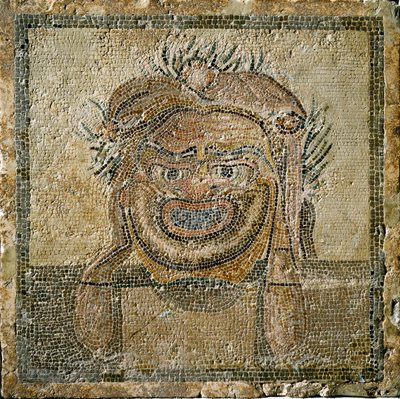 Arte romano: máscara de teatro romano de Roman