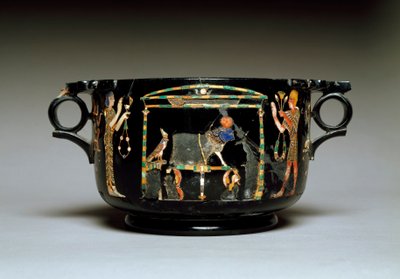 Arte romano: copa con motivos egipcios. De Castellammare di Stabia. Siglo I d.C. Dim. 12 cm Museo Arqueológico Nacional, Nápoles de Roman