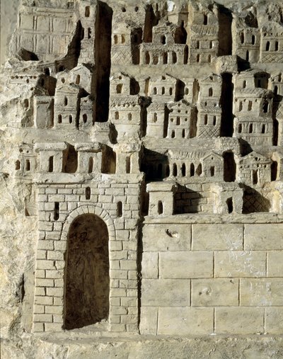 Arte romano: bajorrelieve que representa una ciudad. Siglo II d.C. de Roman