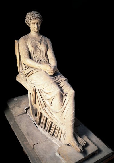 Arte romano: estatua de Agripina la Mayor (14 a.C.-33 d.C.) de Roman