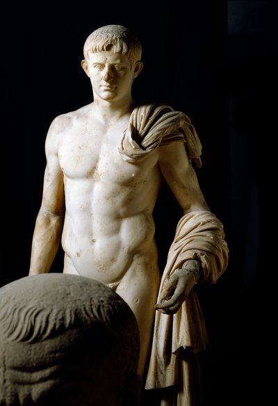 Arte romano: estatua del Emperador Claudio I (10 a.C.-54 d.C.) de Roman