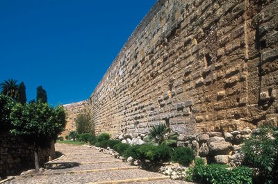 Fortificación romana, Tarragona, Cataluña, España, siglo III a.C. de Roman