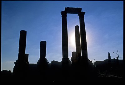 Ruinas romanas, Amán, Jordania, Medio Oriente de Roman