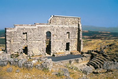 Ruinas del teatro romano, Acinipo, Ronda, España de Roman