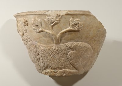 Fragmento de sarcófago, siglo III de Roman