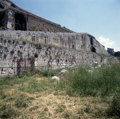 Santuario de la fortuna en Palestrina, Lazio de Roman