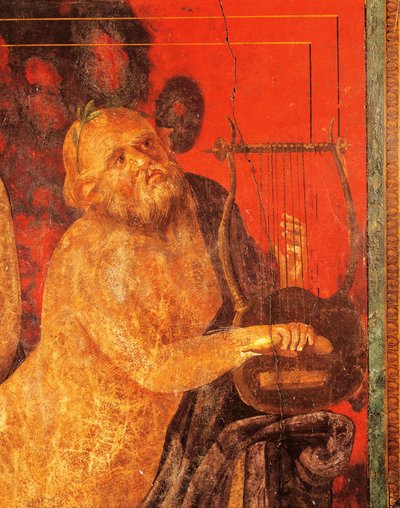 Silenus tocando la lira de Roman