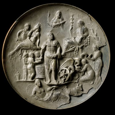 Patera de plata de Aquilea con una alegoría de la fertilidad de Roman