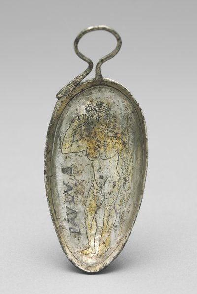 Cuchara con San Pablo como atleta, 350-400 de Roman