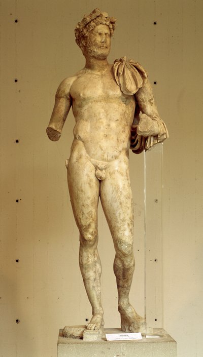 Estatua del Emperador Adriano - Museo Arqueológico de Vaison-la-Romaine, siglo II de Roman